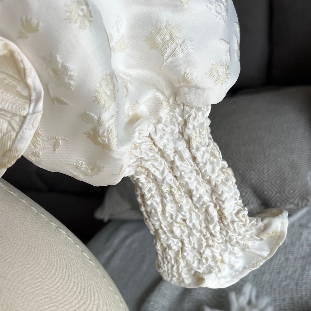 Sister Jane Ivory Blouse with Black Bow Accents - Picture 4 of 6